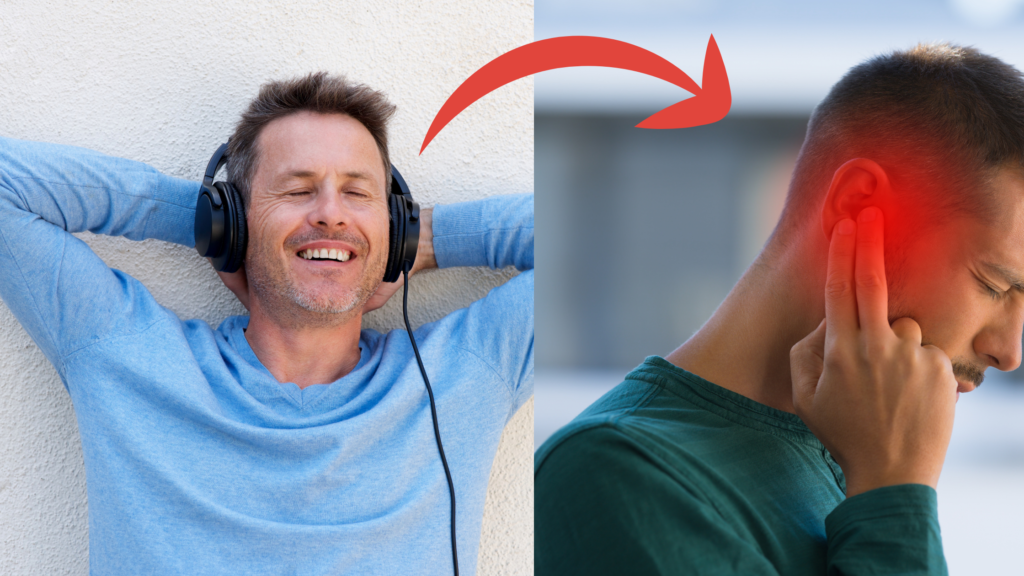 Hearing loss from headphones